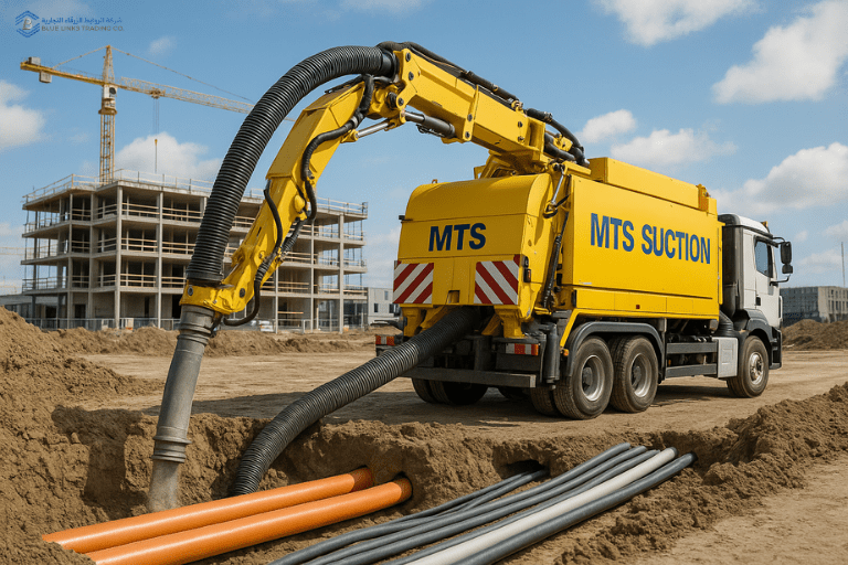 MTS suction excavator exposing underground cables and pipes