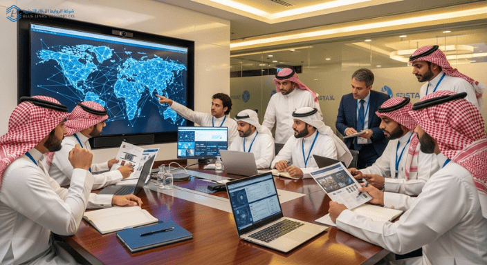 Global supplier partnership meeting between Saudi and international engineers.