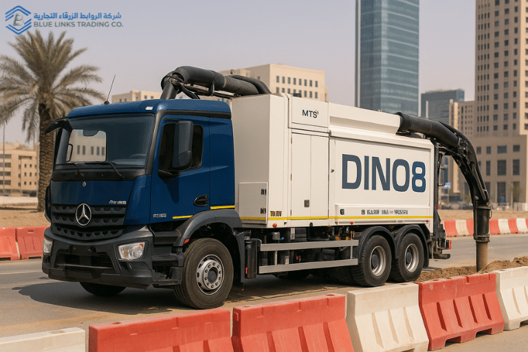 حفارة DINO8 من MTS أثناء العمل في أحد مواقع البناء داخل مدينة الرياض.
