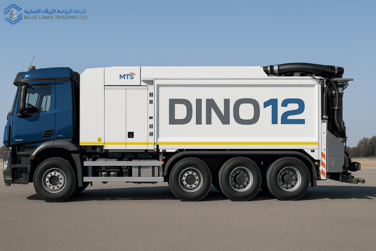 Side view of the MTS DINO12 suction excavator with modern vacuum excavation features.