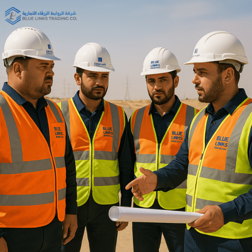 Blue Links Trading Co. engineering team offering suction excavation consultation for Saudi infrastructure projects.