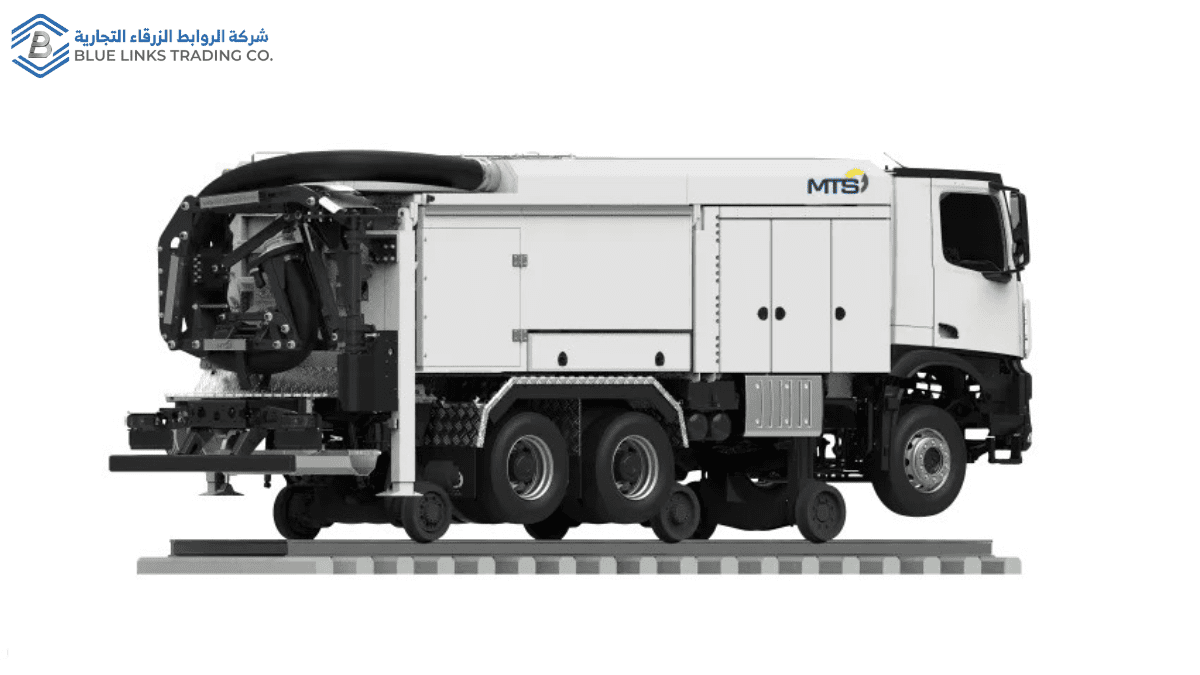 حفارة MTS للحفر بالشفط مقدمة من شركة الروابط الزرقاء للتجارة في السعودية، مصممة للعمل في مشاريع البنية التحتية الحديثة ضمن رؤية 2030.