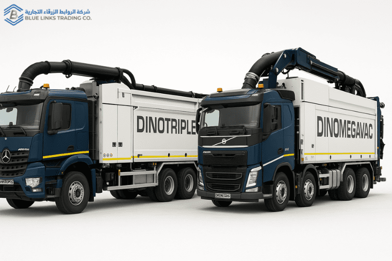 حفارا DINOTRIPLE وDINOMEGAVAC يعرضان أنظمة المراوح الثلاثية والرباعية لأعمال الشفط العميق.