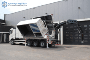 MTS DINO 12 spoil tank with hydraulic tipping system