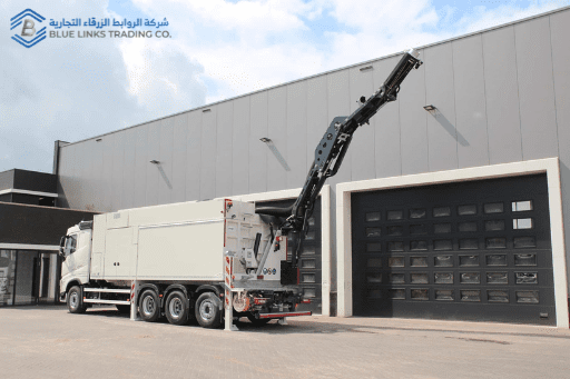 Extended suction arm of MTS DINO 12 for precision excavation