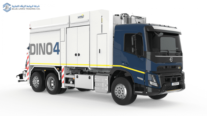 DINO 4.5: Precision Suction Excavation Without Chaos Front angled view of DINO 4.5 suction excavator designed for confined urban works