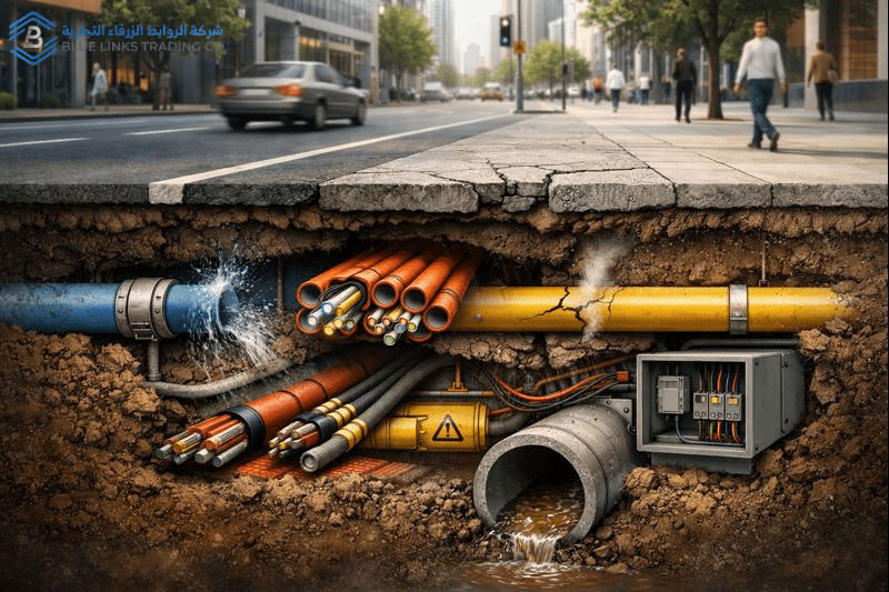 لماذا تعتمد مشاريع الطرق على الحفر بالشفط بدل الحفر التقليدي؟ عدم تطابق مخططات المرافق الأرضية مع الواقع الفعلي في مشاريع الطرق