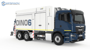 Front-angle view of DINO 6 precision suction excavation system