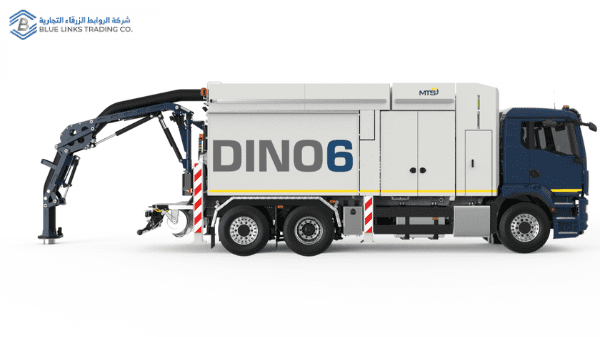 Low-profile suction arm of DINO 6 for surface-level precision excavation
