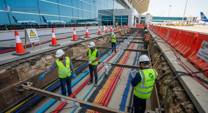 Non Destructive Excavation in Saudi Airports: Why It Matters Safe underground utility exposure inside a Saudi airport Non Destructive Excavation in Saudi Airports