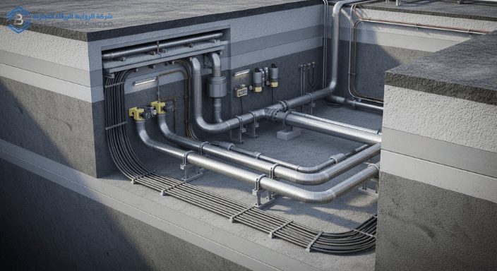 تجنب كسر خطوط النفط: الحفر بالشفط في السعودية شبكات أنابيب وكابلات مدفونة تحت الأرض داخل موقع نفطي معقد الحفر بالشفط في قطاع النفط والغاز في السعودية