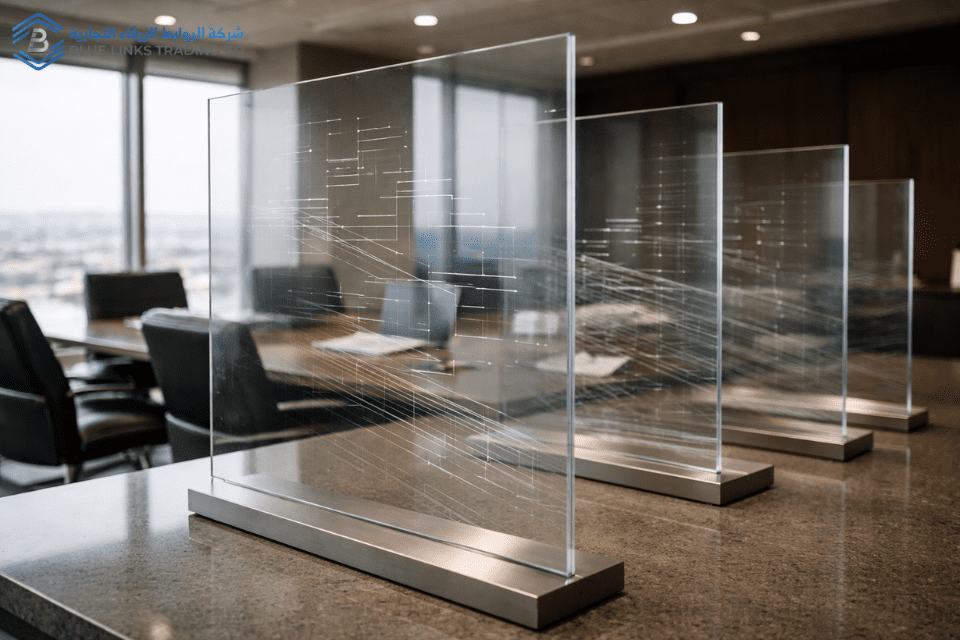 لماذا انتقل قرار الحفر إلى مجلس الإدارة في السعودية؟ ألواح زجاجية متدرجة تمثل تطور بنية الحوكمة.