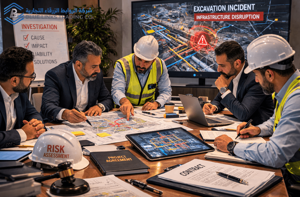 Project leaders reviewing contracts after excavation mistakes caused infrastructure disruption