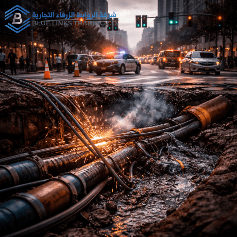 اضطراب البنية التحتية نتيجة مخاطر الحفر