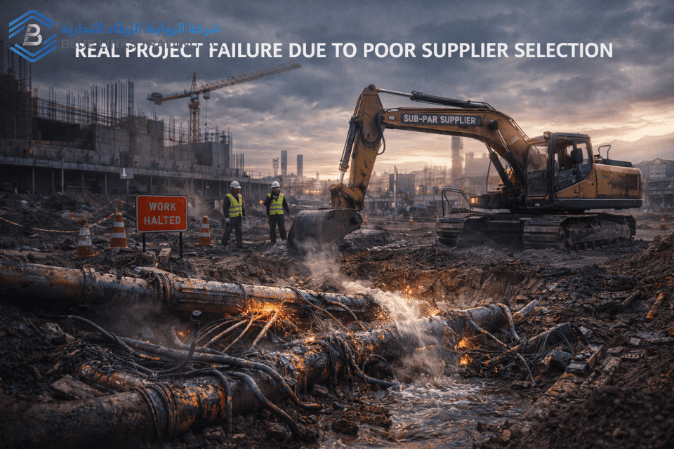 Supplier Selection Industrial Projects: Hidden Losses Construction site damage caused by poor supplier equipment