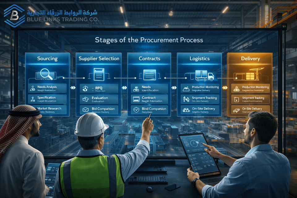 مراحل التوريد خطوة بخطوة من التوريد حتى التسليم