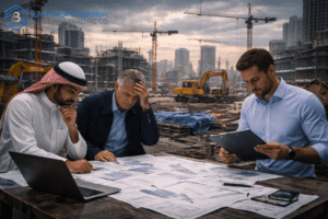 مشروع إنشائي يعاني بسبب مشاكل التوريد