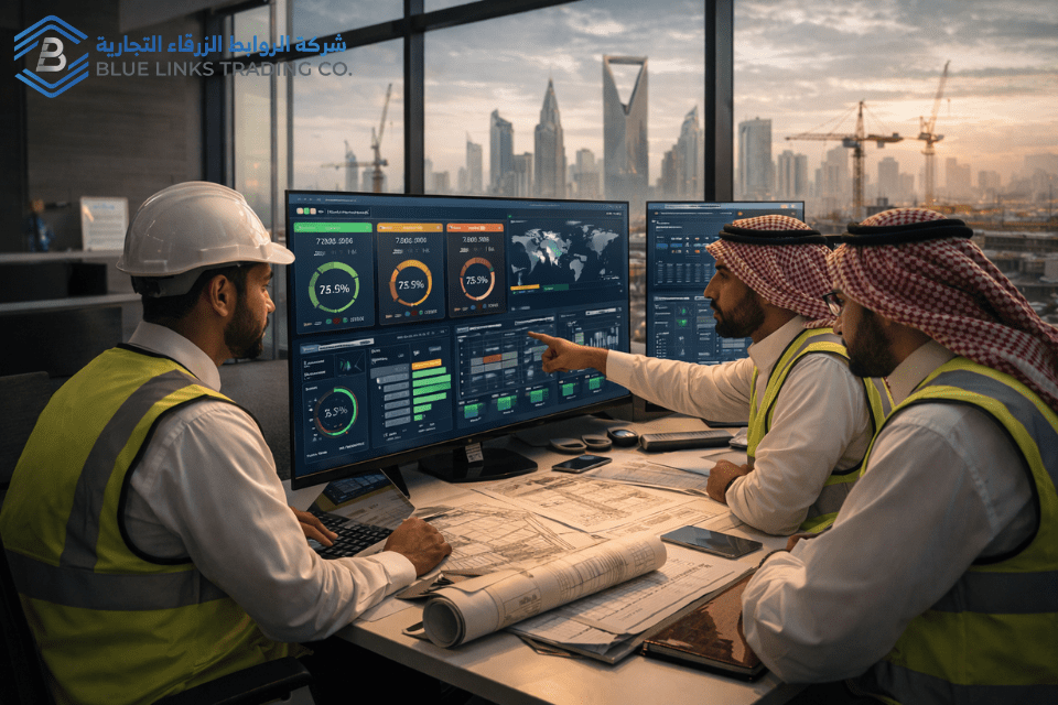 Modern digital supply chain strategy with real-time monitoring