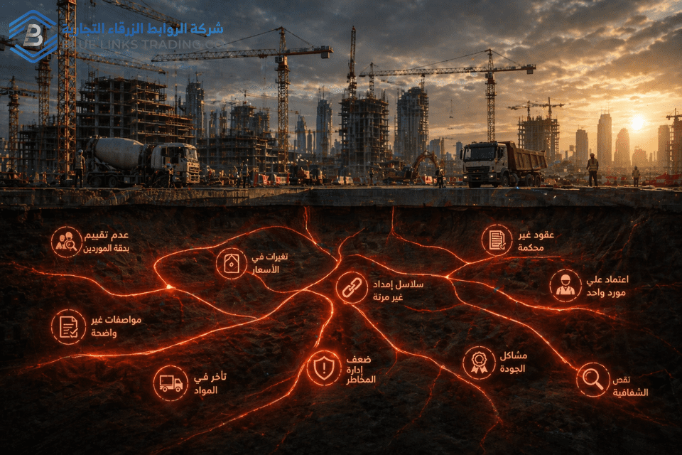 مخاطر خفية في التوريد تحت سطح المشروع