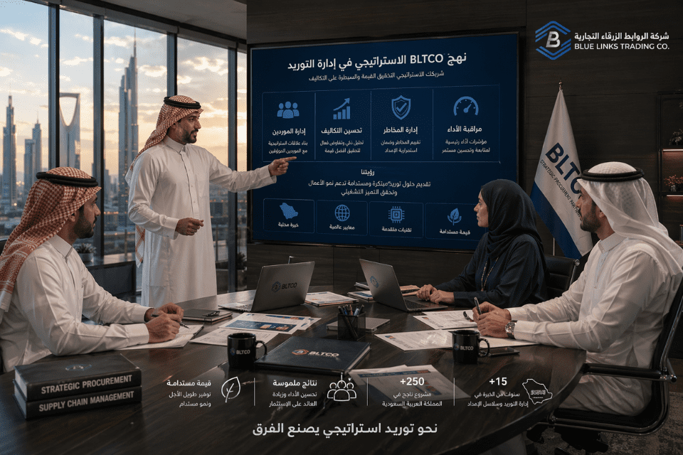 فريق احترافي يدير التوريد في السعودية