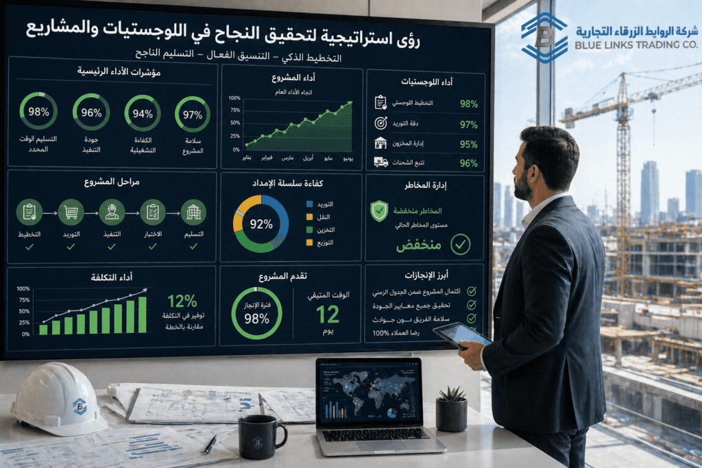 تخطيط لوجستي استراتيجي يضمن نجاح المشروع