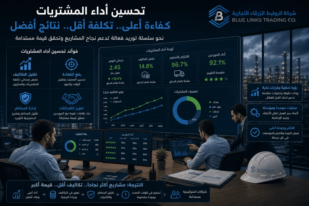 نظام مشتريات محسن يعزز الكفاءة ويقلل التكاليف