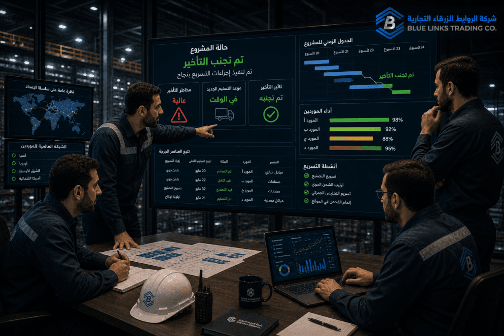 حالة واقعية لتفادي تأخير المشروع من خلال التعجيل في المشتريات