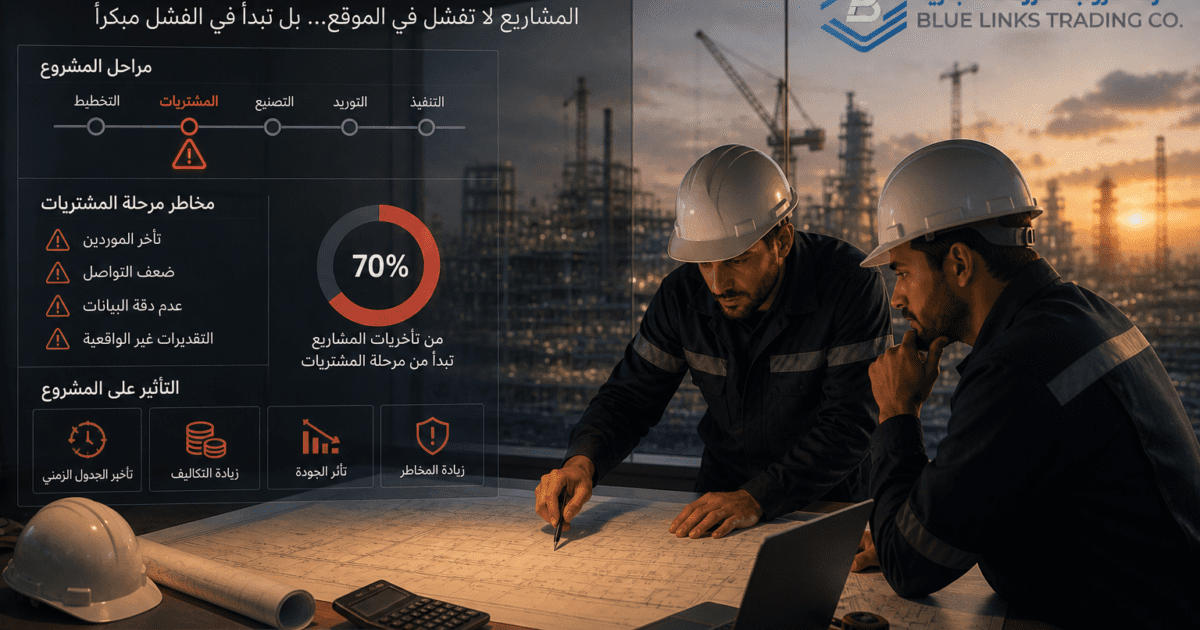 فشل مبكر في مرحلة المشتريات يؤثر على الجدول الزمني لتنفيذ المشروع