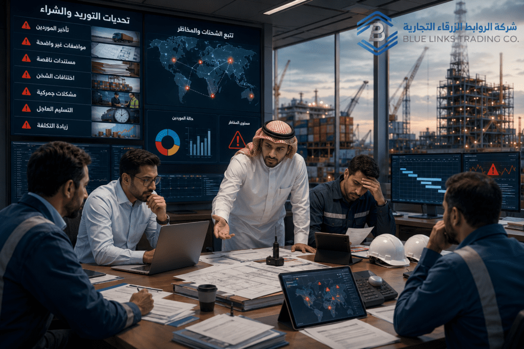 تحديات شائعة في التوريد والشراء تشمل التأخير وضعف التخطيط