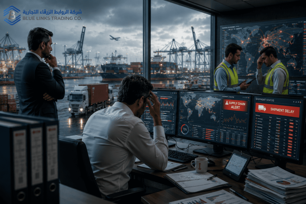 Industrial supply chain disruptions affecting infrastructure project execution