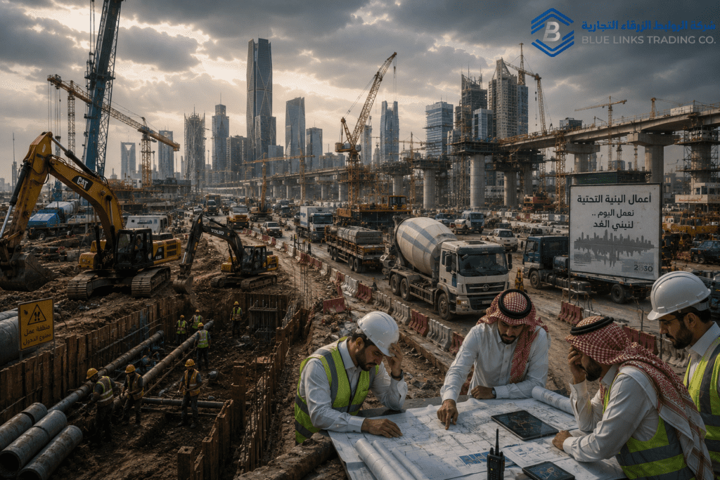 التحديات التشغيلية التي تؤثر على مشاريع البنية التحتية السعودية