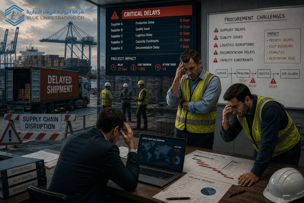 Supply chain disruption and procurement bottlenecks in industrial projects