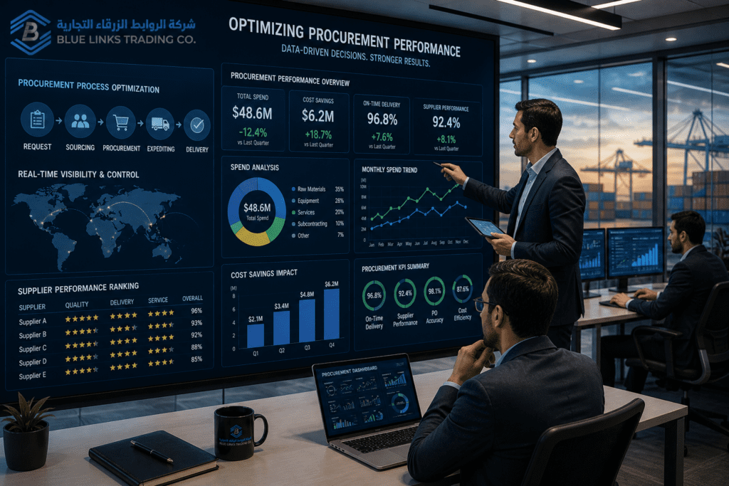 Optimized procurement system improving efficiency and cost control