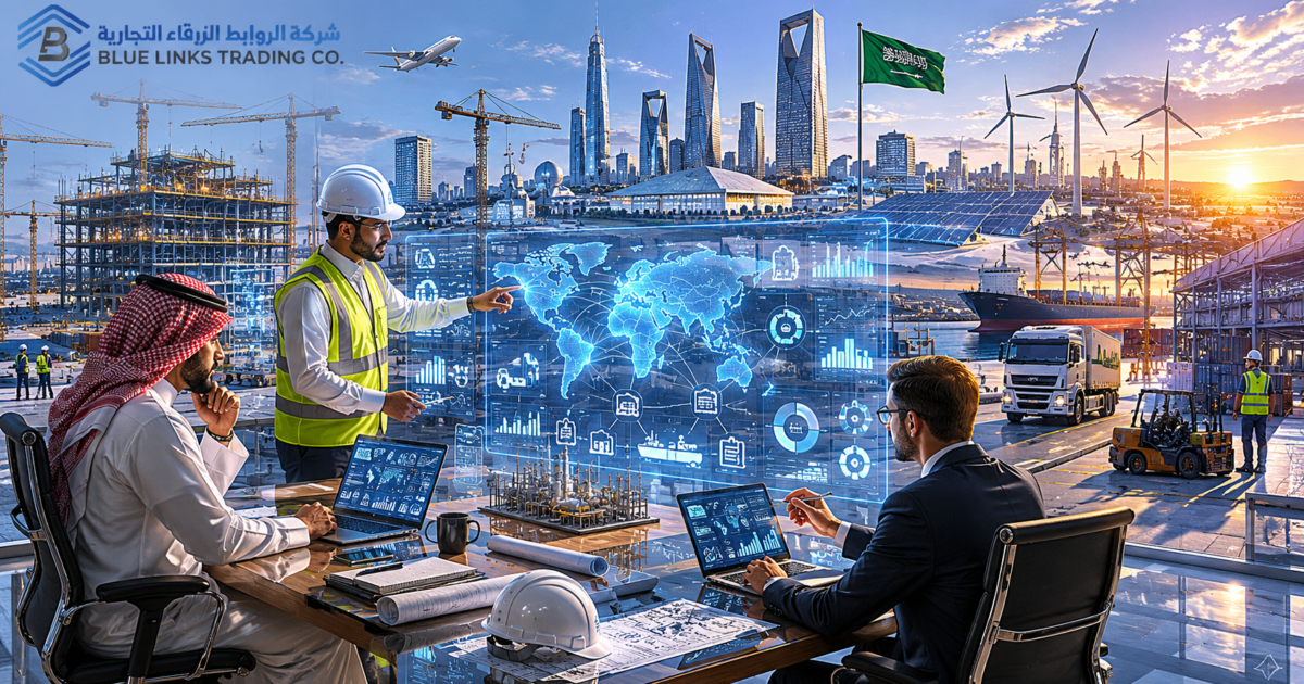Local sourcing and procurement operations supporting Saudi Vision 2030 goals