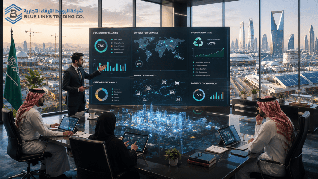 Strategic procurement planning and supplier coordination for Saudi Vision 2030 projects