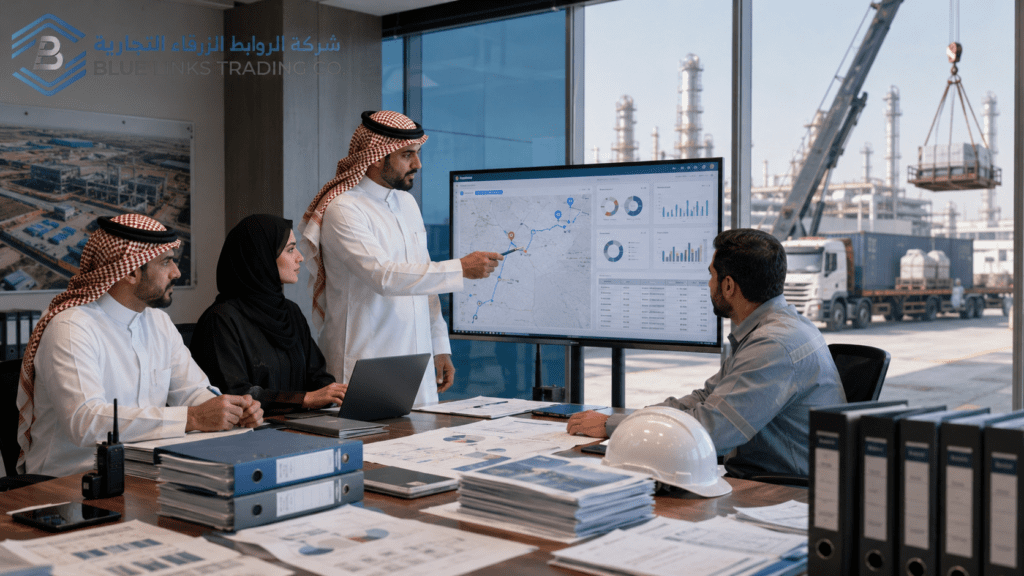 Implementation of supplier performance management in Saudi industrial procurement projects.